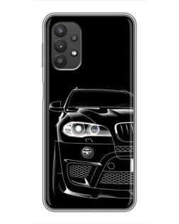 Чехол для Samsung Galaxy A32 (5G) с картинкой «Темный силуэт BMW»