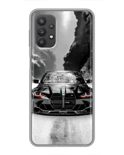 Чехол для Samsung Galaxy A32 (5G) с картинкой «BMW — акварельный дрифт»