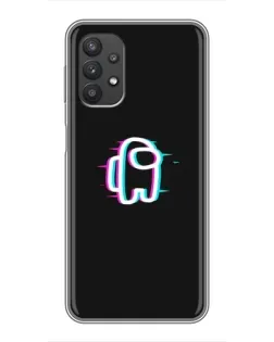 Чехол для Samsung Galaxy A32 (5G) с картинкой «Among Us неон»