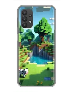 Чехол для Samsung Galaxy A32 (5G) с картинкой «Minecraft летний день»