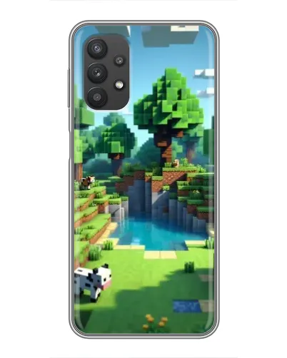 Чехол для Samsung Galaxy A32 (5G) с картинкой «Minecraft летний день»