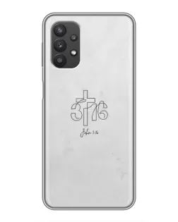 Чохол для Samsung Galaxy A32 (5G) з картинкою «Івана 3:16 Хрест»