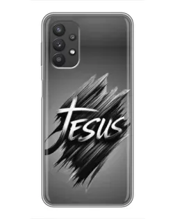 Чехол для Samsung Galaxy A32 (5G) с картинкой «Надпись Jesus Graffiti»