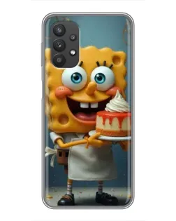 Чехол для Samsung Galaxy A32 (5G) с картинкой «Повар Спанч Боб»