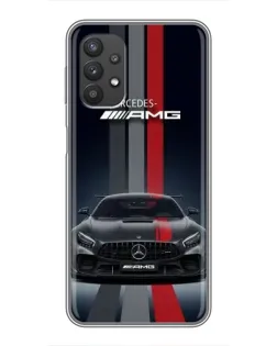 Чохол для Samsung Galaxy A32 (5G) з картинкою «Mercedes — білий карбон»