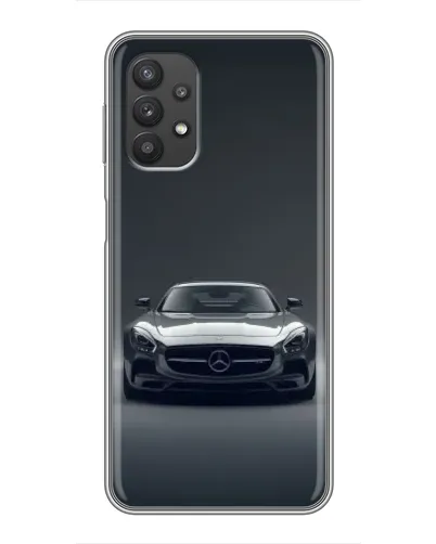 Чехол для Samsung Galaxy A32 (5G) с картинкой «Mercedes на черном»