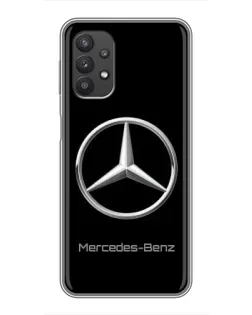 Чехол для Samsung Galaxy A32 (5G) с картинкой «Mercedes Silver Logo»