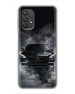 Чехол для Samsung Galaxy A32 (5G) с картинкой «Mercedes в дыму»