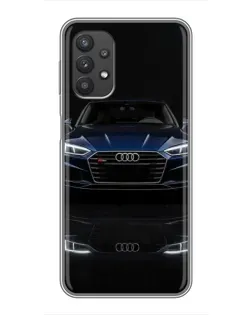 Чехол для Samsung Galaxy A32 (5G) с картинкой «Audi — ночное отражение»