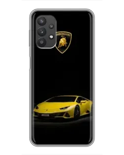 Чехол для Samsung Galaxy A32 (5G) с картинкой «Lamborghini желтый акцент»