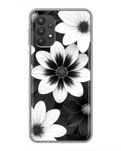 Чехол для Samsung Galaxy A32 (5G) с картинкой «Монохромные астры» Чехол для Samsung Galaxy A32 (5G) с картинкой «Монохромные астры»