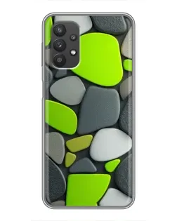 Чехол для Samsung Galaxy A32 (5G) с картинкой «Яркая неоновая галька»