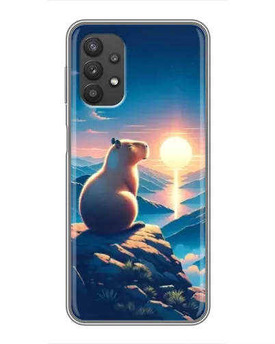 Чехол для Samsung Galaxy A32 (5G) с картинкой «Закат солнца с капибарой» Чехол для Samsung Galaxy A32 (5G) с картинкой «Закат солнца с капибарой»