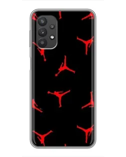 Чехол для Samsung Galaxy A32 с картинкой «Jordan Red Pattern»
