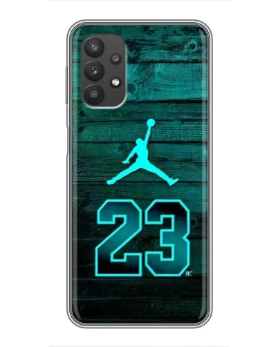 Чехол для Samsung Galaxy A32 с картинкой «Jordan Cyan 23» Чехол для Samsung Galaxy A32 с картинкой «Jordan Cyan 23»