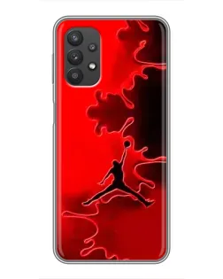 Чехол для Samsung Galaxy A32 с картинкой «Jordan Red Smoke»