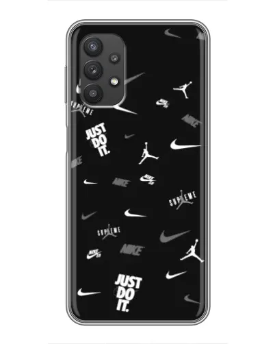 Чехол для Samsung Galaxy A32 с картинкой «Nike Black Pattern» Чехол для Samsung Galaxy A32 с картинкой «Nike Black Pattern»