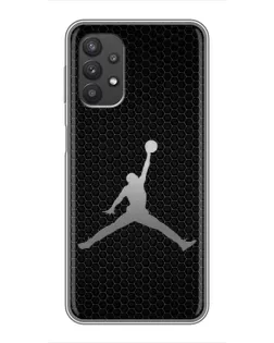 Чехол для Samsung Galaxy A32 с картинкой «Jordan Dark Carbon»