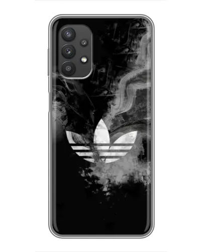 Чехол для Samsung Galaxy A32 с картинкой «Абстрактный дым Adidas»