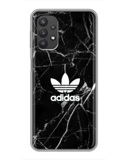 Чехол для Samsung Galaxy A32 с картинкой «Белый мрамор Adidas»
