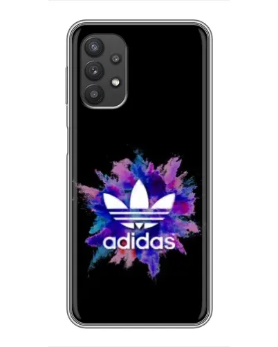 Чехол для Samsung Galaxy A32 с картинкой «Взрыв красок Adidas»
