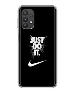 Чехол для Samsung Galaxy A32 с картинкой «Текстовый принт Nike» Чехол для Samsung Galaxy A32 с картинкой «Текстовый принт Nike»
