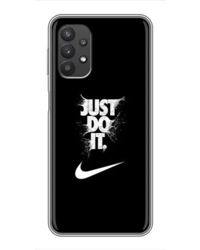 Чехол для Samsung Galaxy A32 с картинкой «Текстовый принт Nike»