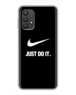 Чехол для Samsung Galaxy A32 с картинкой «Классический принт Nike» Чехол для Samsung Galaxy A32 с картинкой «Классический принт Nike»