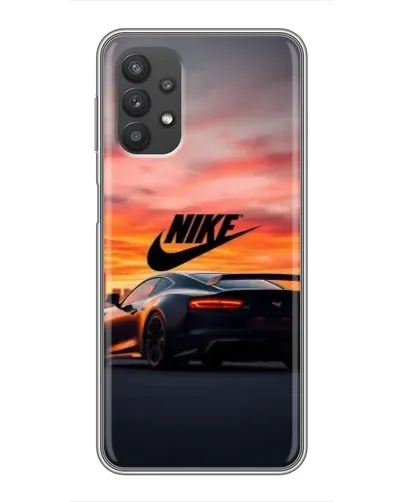 Чехол для Samsung Galaxy A32 с картинкой «Nike и суперкар»
