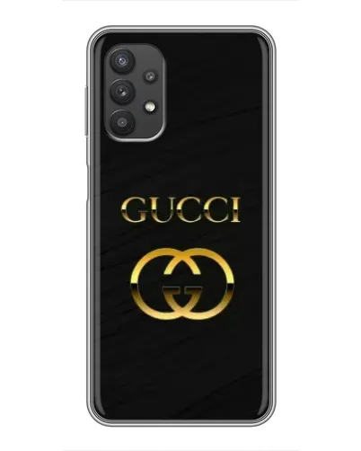 Чехол для Samsung Galaxy A32 с картинкой «Золотой логотип Gucci»