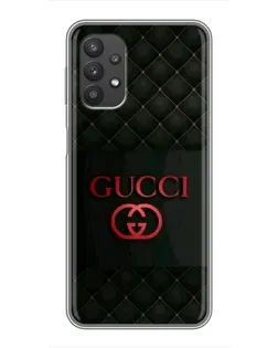 Чехол для Samsung Galaxy A32 с картинкой «Gucci — стеганый черный»