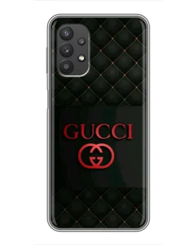 Чехол для Samsung Galaxy A32 с картинкой «Gucci — стеганый черный»