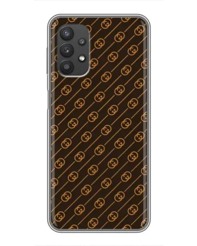 Чехол для Samsung Galaxy A32 с картинкой «Gucci — золотые диагонали»