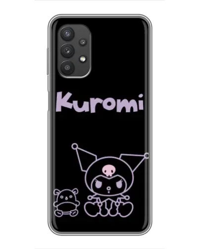 Чехол для Samsung Galaxy A32 с картинкой «Kuromi — черный минимализм»