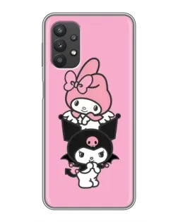 Чехол для Samsung Galaxy A32 с картинкой «My Melody и Kuromi»