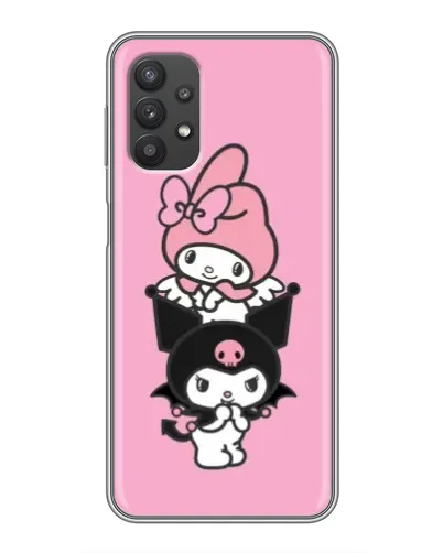 Чехол для Samsung Galaxy A32 с картинкой «My Melody и Kuromi»