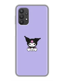Чехол для Samsung Galaxy A32 с картинкой «Kuromi — фиолетовый минимализм»