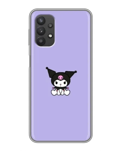 Чехол для Samsung Galaxy A32 с картинкой «Kuromi — фиолетовый минимализм»