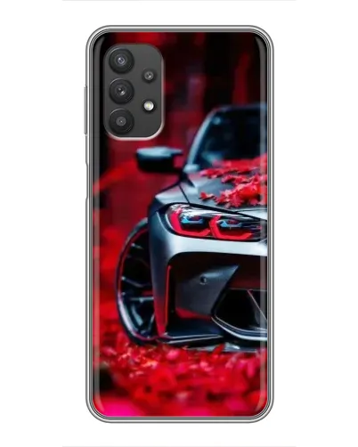 Чехол для Samsung Galaxy A32 с картинкой «Спортивная BMW и цветы» Чехол для Samsung Galaxy A32 с картинкой «Спортивная BMW и цветы»