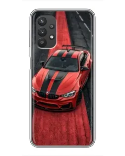 Чехол для Samsung Galaxy A32 с картинкой «BMW на красной дорожке»