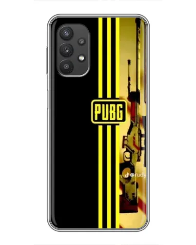 Чехол для Samsung Galaxy A32 с картинкой «PUBG — камуфляжный шлем»