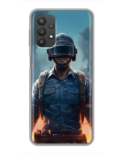Чехол для Samsung Galaxy A32 с картинкой «PUBG — реалистичный герой»