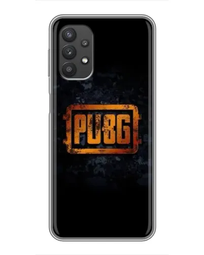 Чехол для Samsung Galaxy A32 с картинкой «PUBG — золотой логотип»