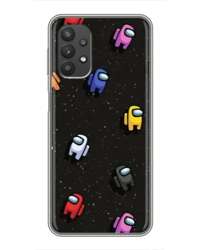 Чехол для Samsung Galaxy A32 с картинкой «Космический паттерн Among Us»