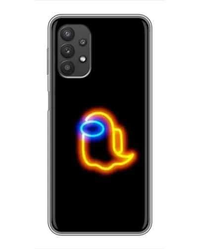 Чехол для Samsung Galaxy A32 с картинкой «Among Us неоновое сияние»