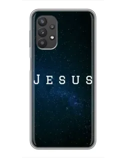 Чехол для Samsung Galaxy A32 с картинкой «Звездное небо Jesus»