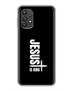 Чехол для Samsung Galaxy A32 с картинкой «Вертикаль веры Jesus»
