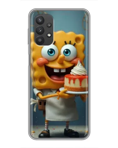 Чехол для Samsung Galaxy A32 с картинкой «Повар Спанч Боб»