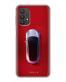 Чехол для Samsung Galaxy A32 с картинкой «Tesla Top View»