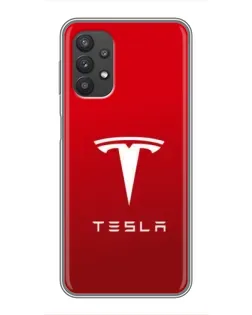 Чехол для Samsung Galaxy A32 с картинкой «Tesla Red Classic»